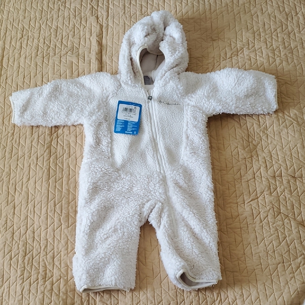 Columbia Cozy White Sherpa Footie